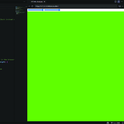 It isn't very visible on the image, but I was changing the parameters of the sliders on the top left to try to see what they would do.