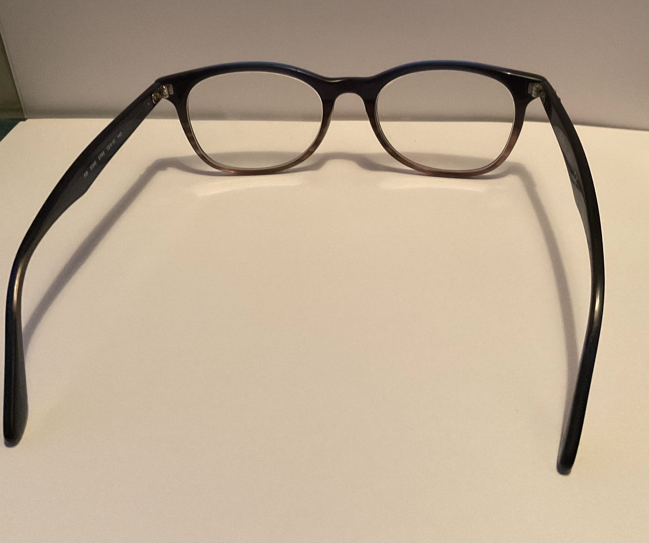 Back facing reading glasses.
