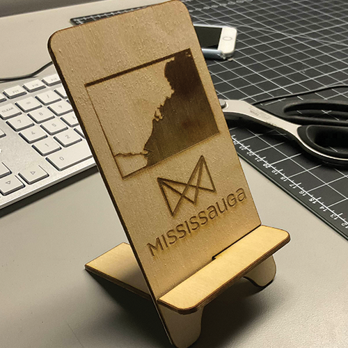Left side of the first phone stand finished.